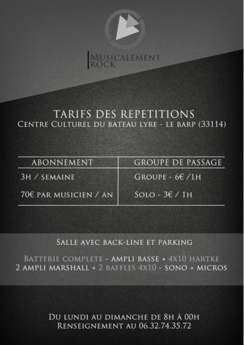 Local de Répétition Musicalement Rock