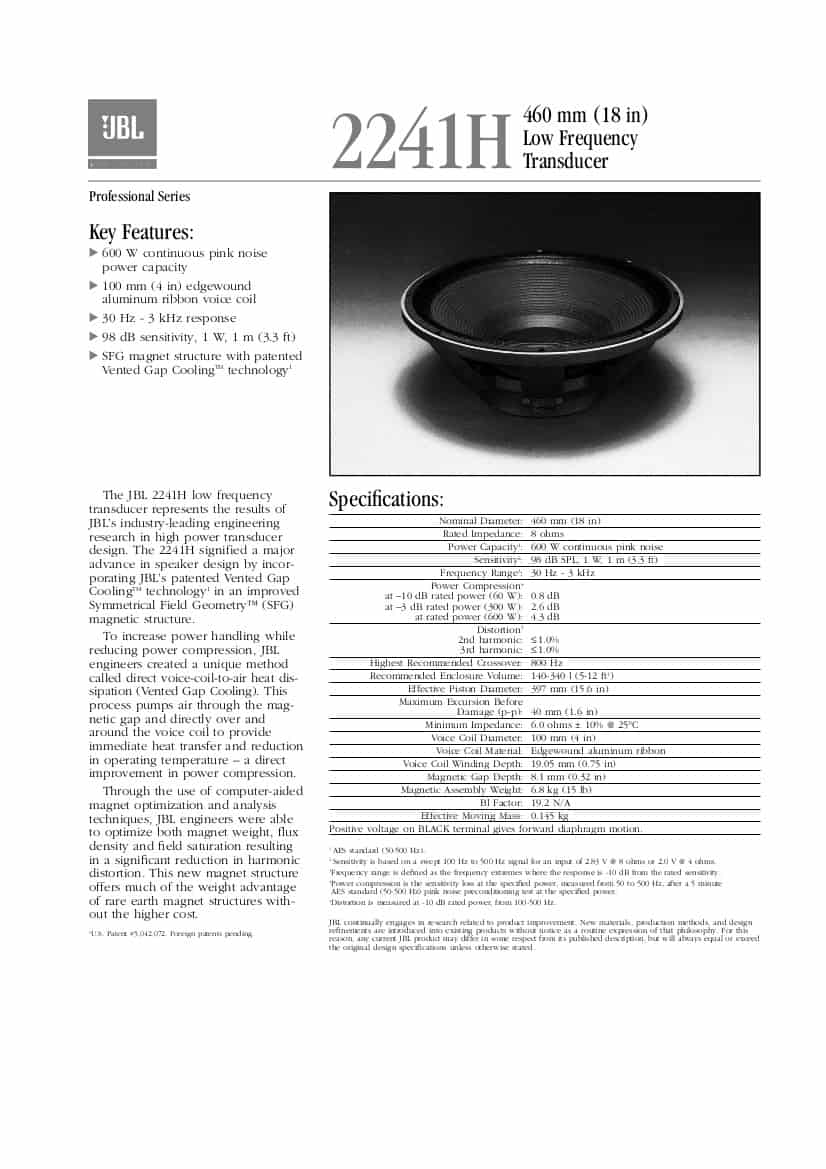 JBL2241H-specifications-1