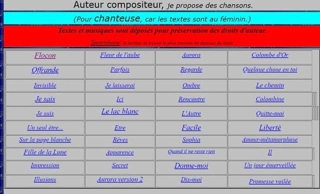 Auteur compositeur propose Chansons